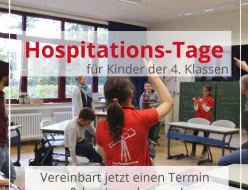 Lernt uns kennen! Hospitationstermine für die kommenden 5. Klässler